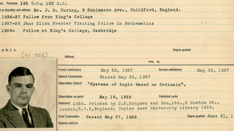 A profile of Alan Turing, British mathematician who conceptualized artificial intelligence