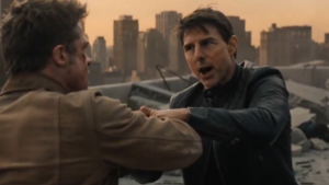 An AI generated video of Brad Pitt and Tom Cruise, Hollywood actors, made by Seedance 2.0.