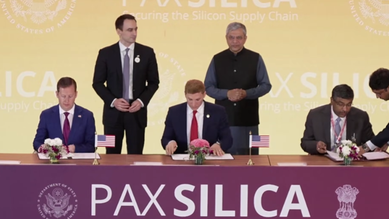 The Pax Silica agreement was signed by India’s IT and Electronics Minister Ashwini Vaishnaw and US Under Secretary of State Jacob Helberg, in the presence of Sergio Gor, US ambassador to India.