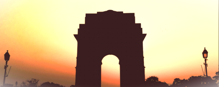 India Gate monument at New Delhi