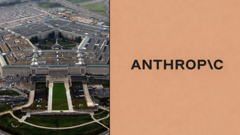 LOGO OF ANTHROPIC AND PICTURE OF PENTAGON