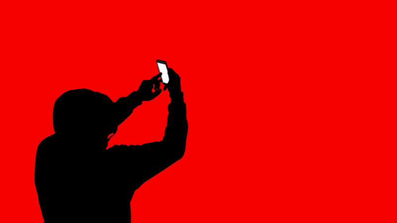 A man with his cellphone