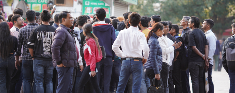 picture of group of young persons in India