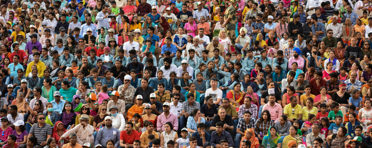 Symbolic picture of the large population of India. Pic Credit Neelakshi Singh