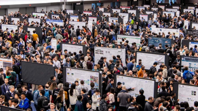 Aerial shot of NeurIPS 2024 conference in Canada