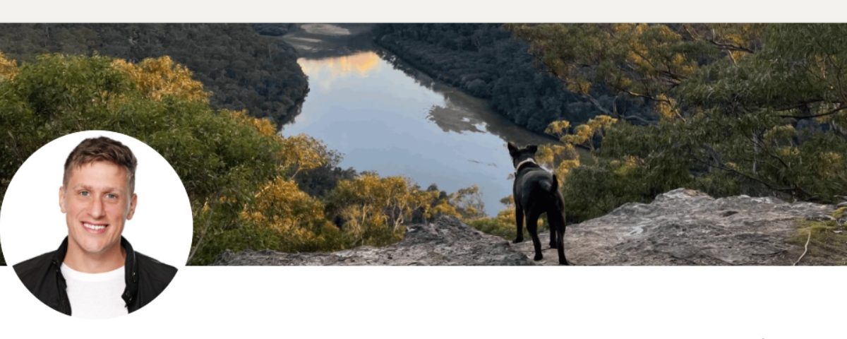Paul Conyngham, the co-founder of Core Intelligence Technologies with his dog Rosie