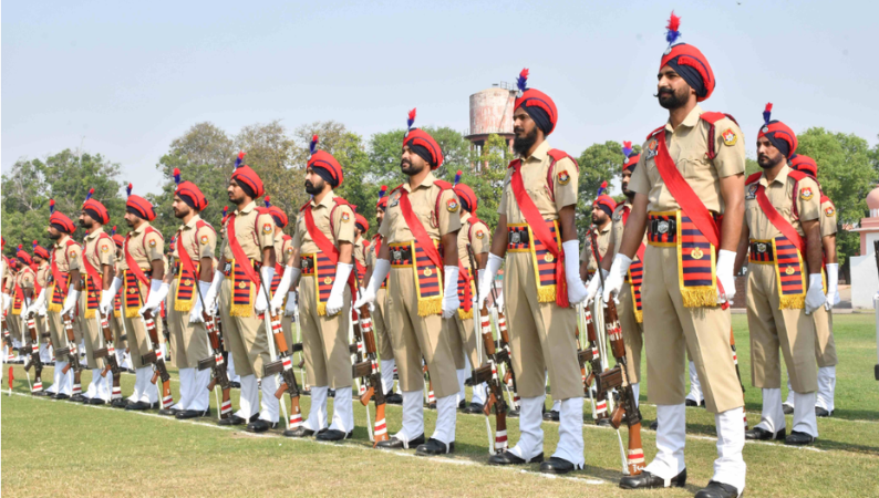 personnel of Punjab Police in parade
