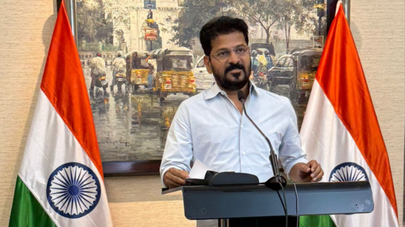 Telangana CM Revanth Reddy at Harvard AI Symposium in Boston US.png