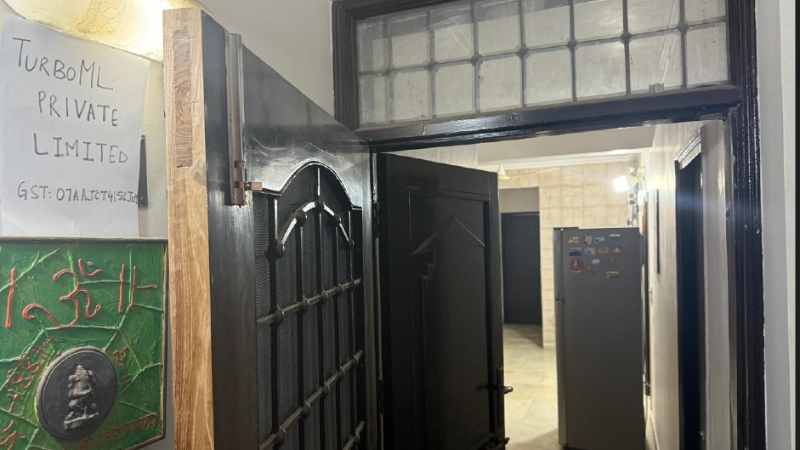 The registered office of TurboML Private Limited, affiliated to Puch AI co-founders