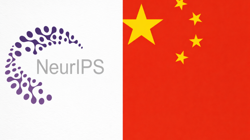 Logo of NeurIPS and China flag