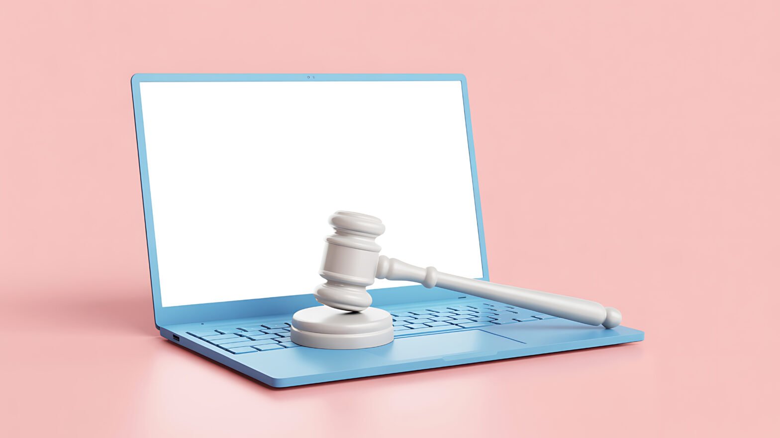 Gavel and Laptop