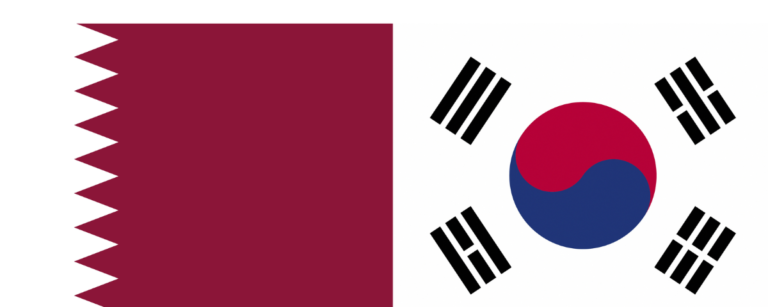 Qatar--South Korea- Flags