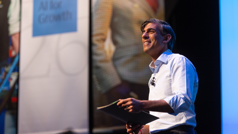 Former UK PM Rishi Sunak at Goldman Sachs 10000 small businesses programme at Birmingham UK