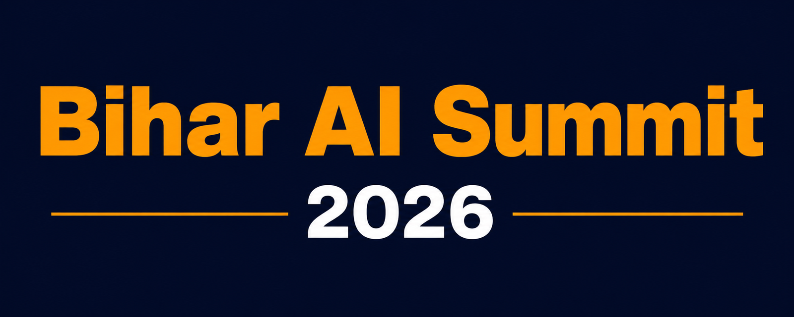 logo for Bihar AI Summit 2026, scheduled for May 23-24 in Patna.
