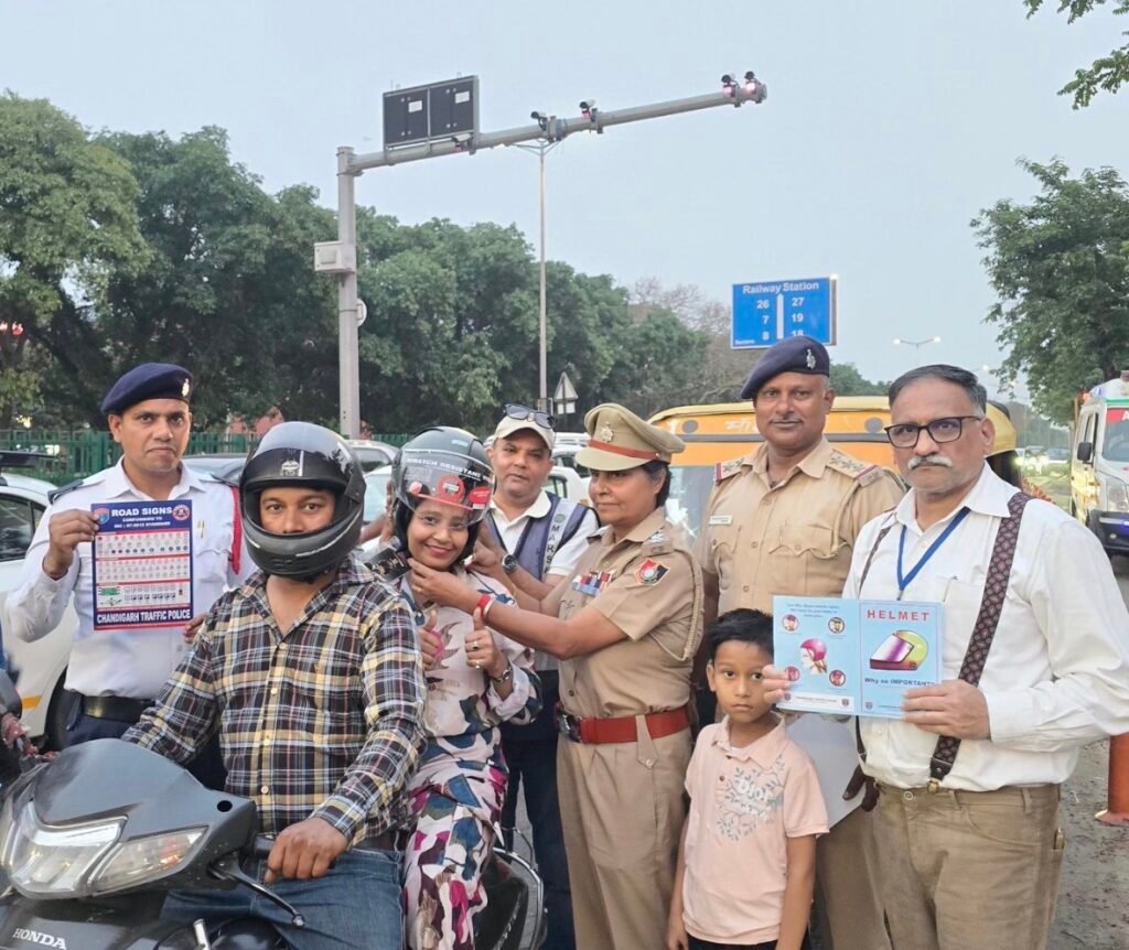 Chandigarh Traffic Police Awareness drive
