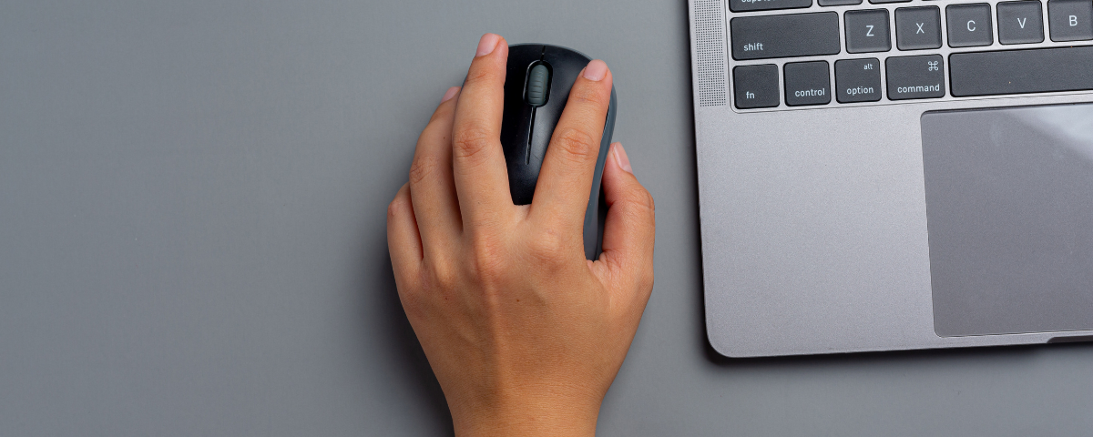 Representational picture of a mouse and hand