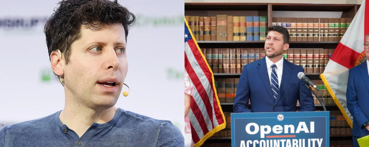 OpenAI CEO Sam Altman and Florida Attorney General James Uthmeier