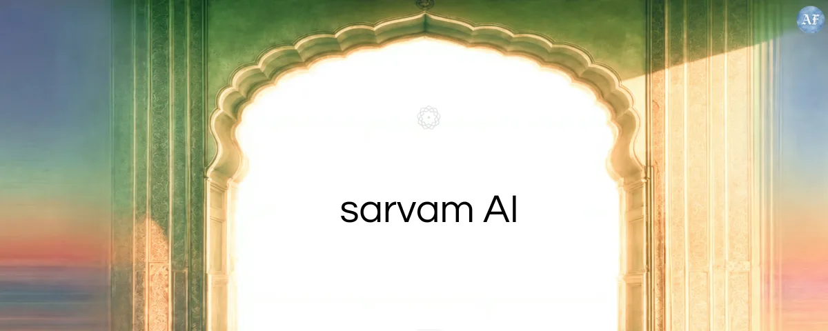 Logo and text of Sarvam , a full stack Indian AI company