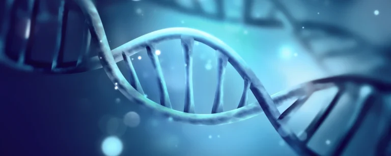 illustration of a DNA double helix representing genetics, biotechnology, and life sciences research