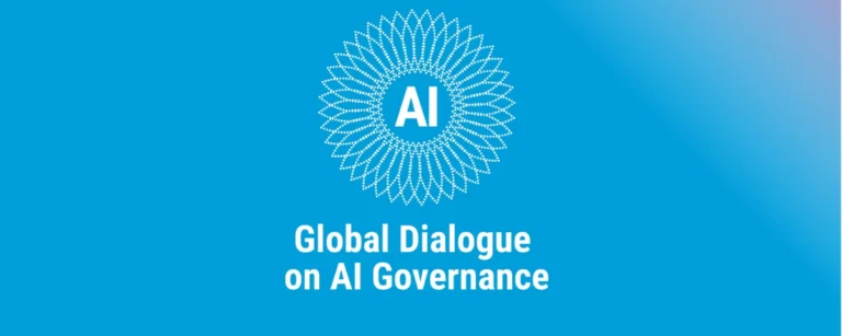Official logo for the Global Dialogue on AI Governance initiative.