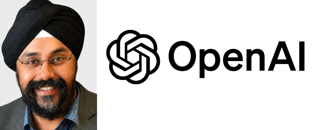 Portrait of Prabhjeet Singh alongside the OpenAI logo. OpenAI has appointed Singh as its Managing Director for India to lead the company's operations in the country.