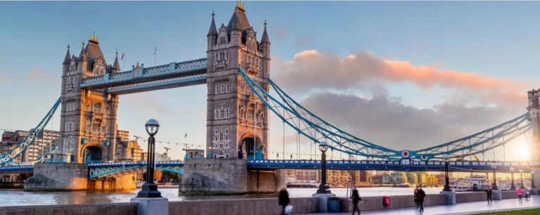 London City skyline with tower bridge representative picture