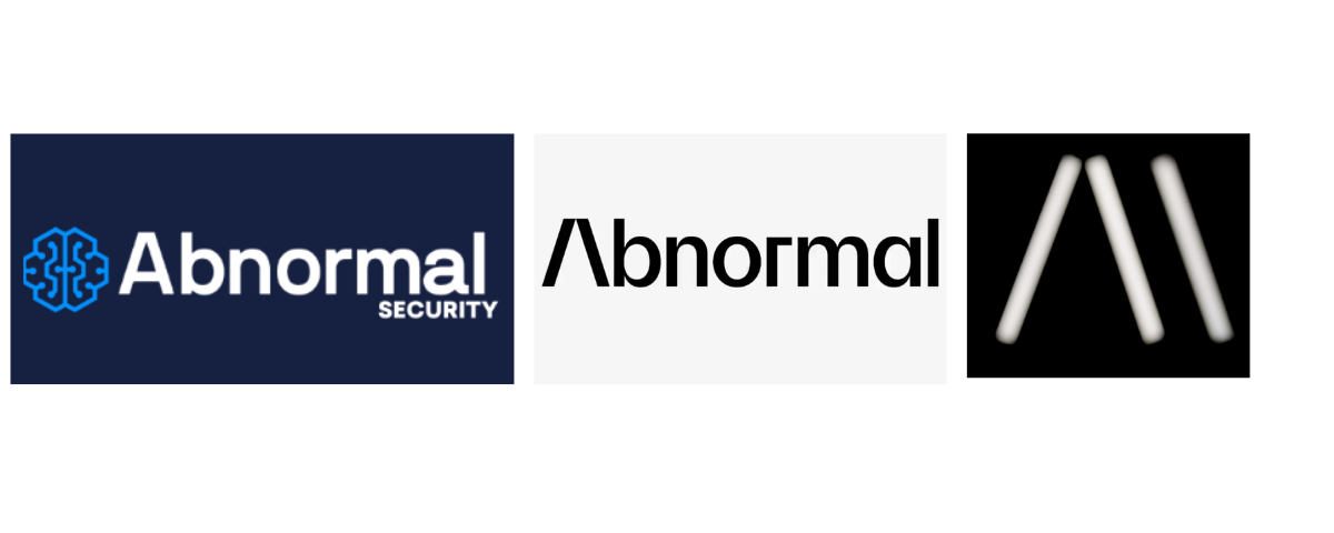 Three different logos of Abnormal AI