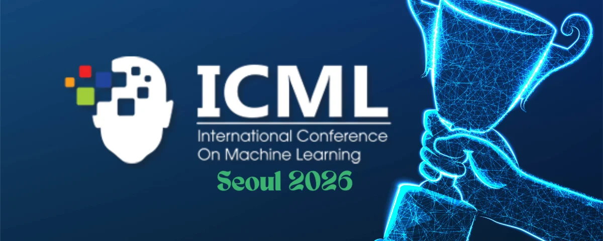 Representative image of an award with ICML 2026 logo