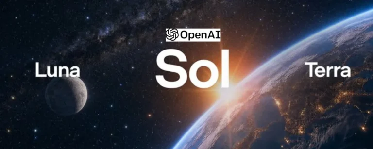 Illustration of OpenAI's GPT-5.6 model family: Sol, Terra and Luna.