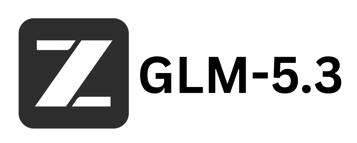 Z.ai logo next to the text “GLM-5.3” representing the Chinese AI company’s latest open-weight large language model.