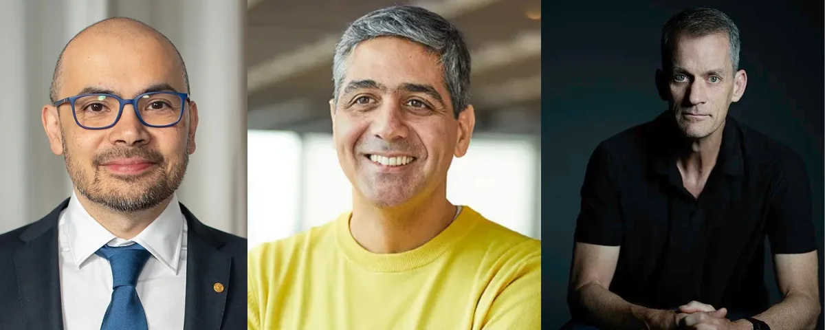 From left to right Demis Hassabis, Koray Kavukcuoglu