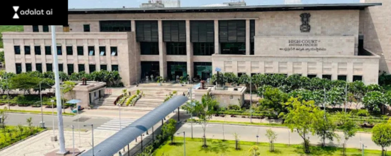High Court of Andhra Pradesh building in Amaravati, associated with the statewide adoption of Adalat AI in district courts.