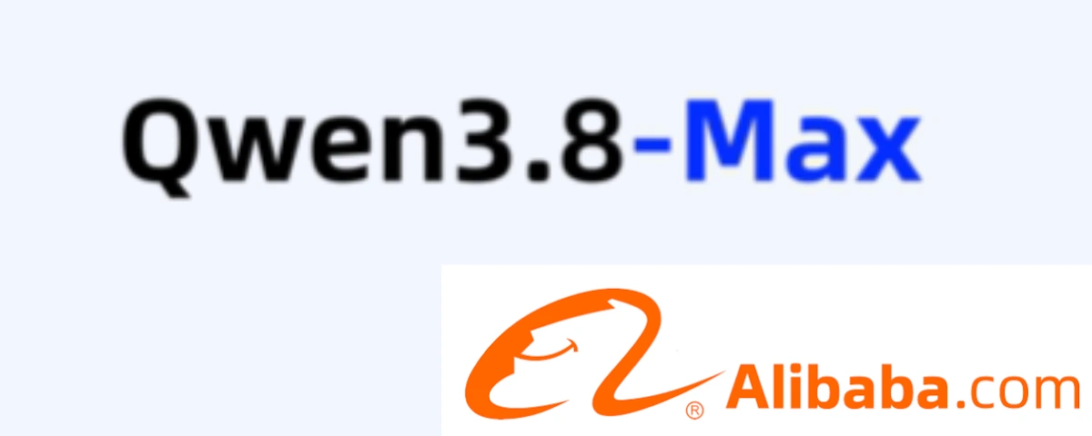 Alibaba Launches ‘Most Capable’ Qwen3.8-Max, Set to Become First Open-Weight Max Model Next Week Qwen3.8-Max logo text next to the Alibaba.com logo, representing Alibaba's launch of its Qwen3.8-Max AI model