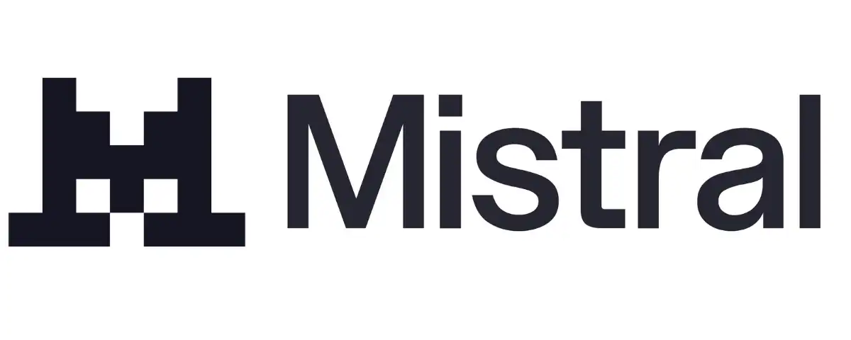 Mistral AI logo as the French AI startup raises €3 billion in record European tech funding