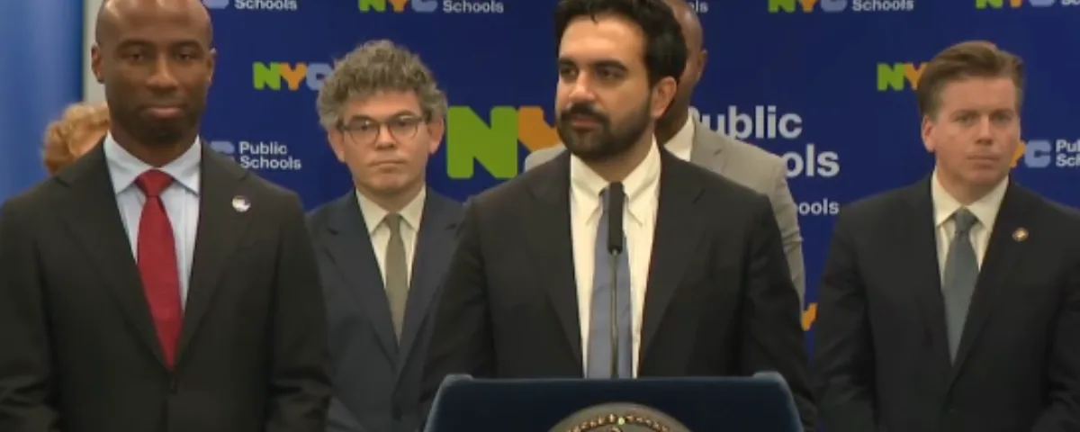 New York City Mayor Zohran Mamdani Announces Ban on Gen AI in Schools New York City officials including Mayor Zohran Mamdani announce the city's new AI policy for public schools ahead of the 2026-27 school year.