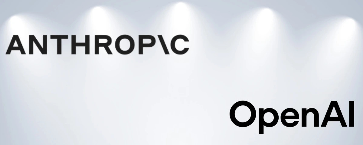 OpenAI and Anthropic logos representing the two AI companies.