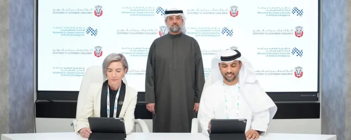 Signing of MoU between Abu Dhabi government and Mohamed bin Zayed University of Artificial Intelligence