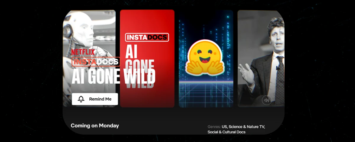 Screenshot of upcoming Netflix Documentary Instadocs: AI Gone Wild