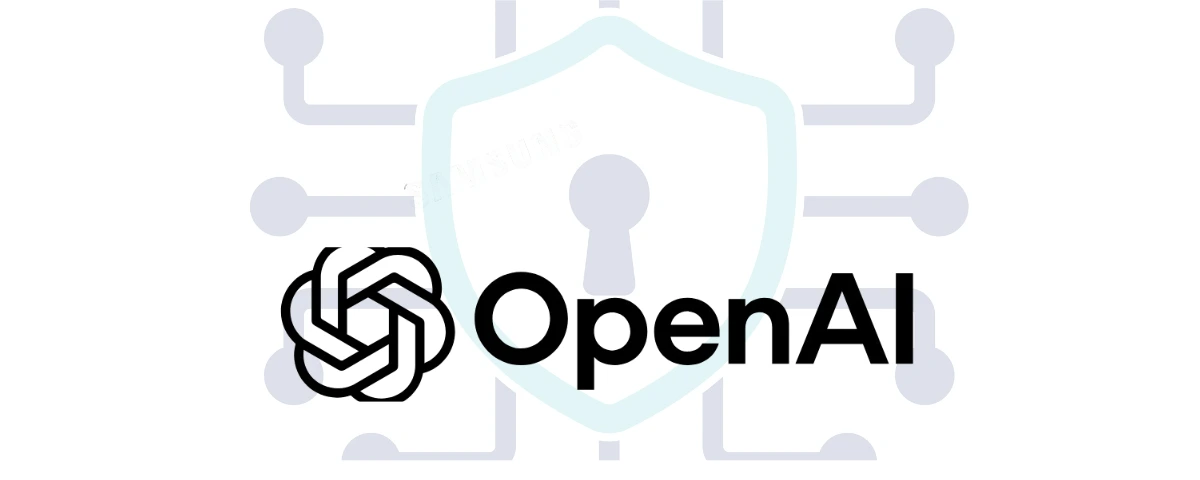 OpenAI logo over a shield illustration representing AI security and monitoring systems.